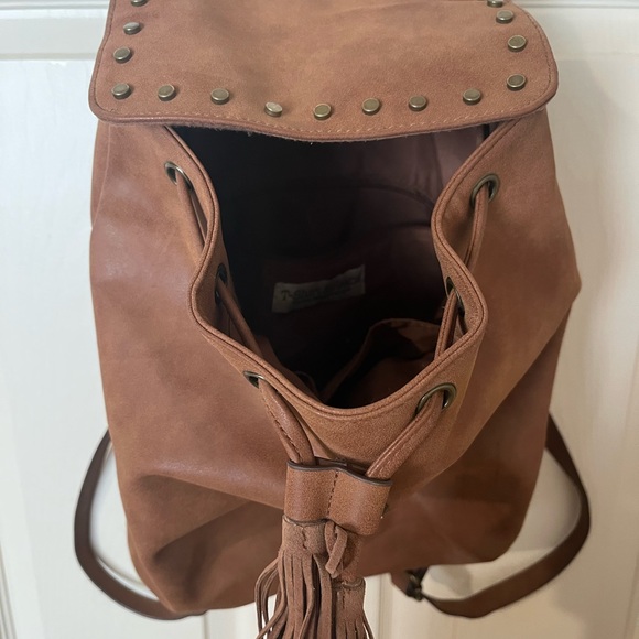 Target Boho Woman’s Brown Purse Backpack - Picture 4 of 8